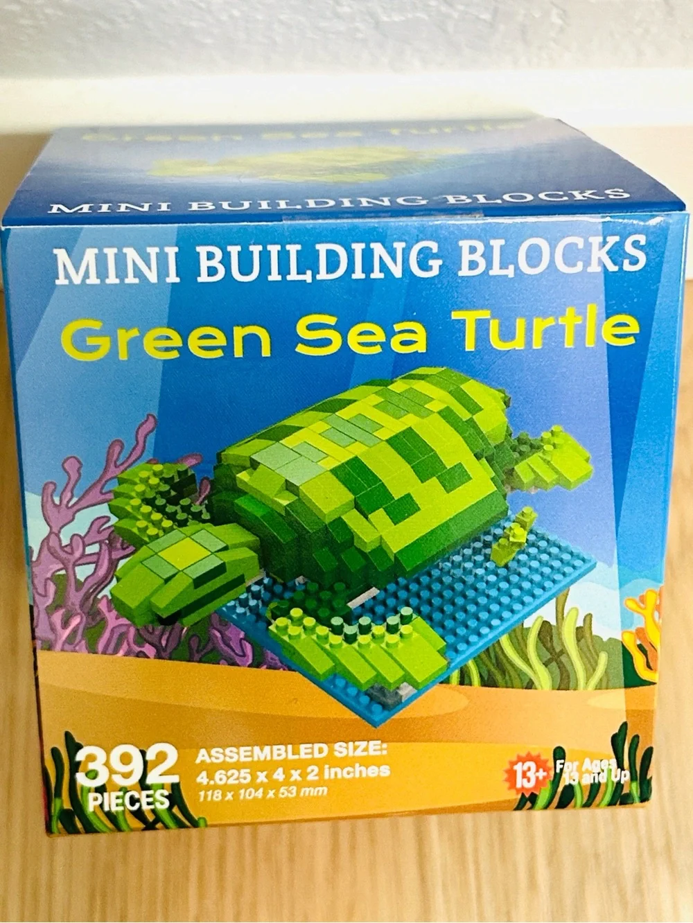 Mini Building Blocks Green Sea Turtle Toy Green Mini Building Blocks Sea Turtle